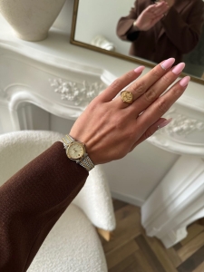 Zegarek Gucci 9000L Two Tone White Dial 25 mm - sprzedany 