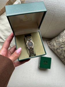 Zegarek Gucci 9000L Black Silver Gold 25 mm - sprzedany