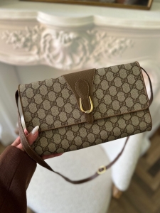 Torebka Gucci 2 Way Shoulder Bag Brown GG - sprzedana