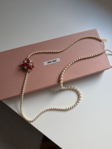 Naszyjnik sztuczne perły Miu Miu Cristal Perle - dostępny