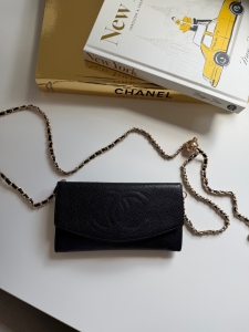 Torebka/portfel Chanel  Black Caviar Skin Long Wallet - sprzedana