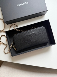 Torebka/portfel Chanel CC Logos Caviar Leather - sprzedana