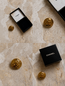 Broszka vintage Chanel CC Coco Mark Brooch - dostępna