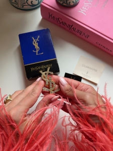 Broszka vintage YSL Yves Saint Laurent - sprzedana