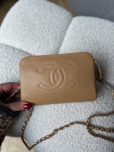 Torebka Chanel CC Coco Mark Caviar Pouch - sprzedana
