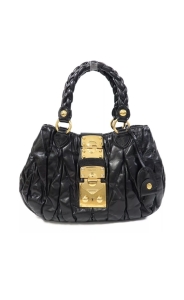 Torebka Miu Miu Hand Bag Leather Black - sprzedana
